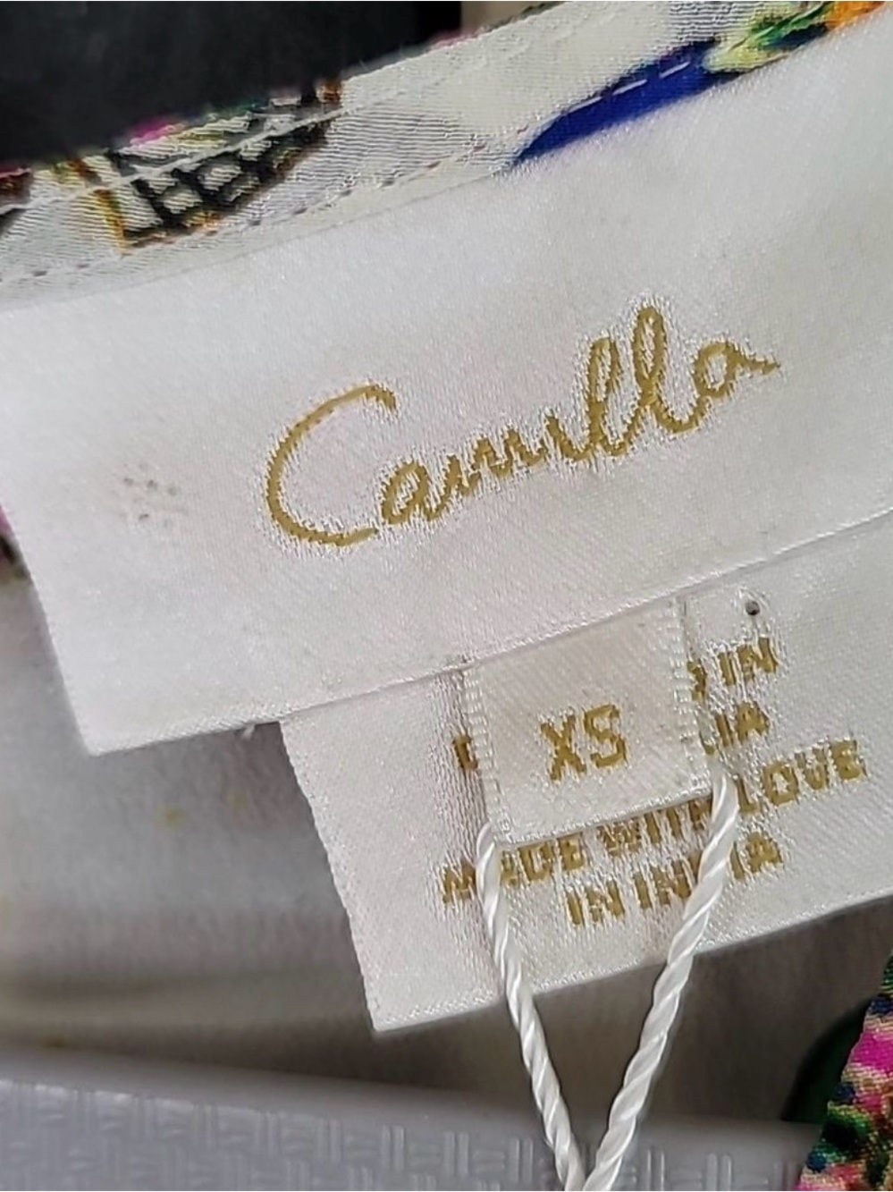 Camilla NWT Fairy Gang V Neck Button Back 100% Silk Top - Picture 12 of 13
